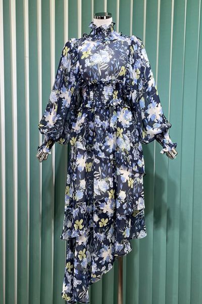 french autumn new retro elegant long sleeve printed long skirt chiffon cake dress, Black;gray
french autumn new retro elegant long sleeve printed long skirt chiffon cake dress, Black;gray