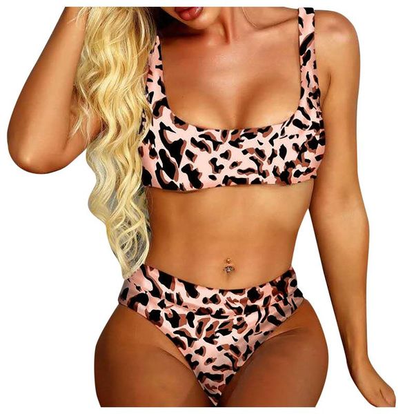 women's swimwear leopard printed bikinis set womens fashion s digital printing split bikini swimsuits summer two-piece beachwear, White;black
women's swimwear leopard printed bikinis set womens fashion s digital printing split bikini swimsuits summer two-piece beachwear, White;black
