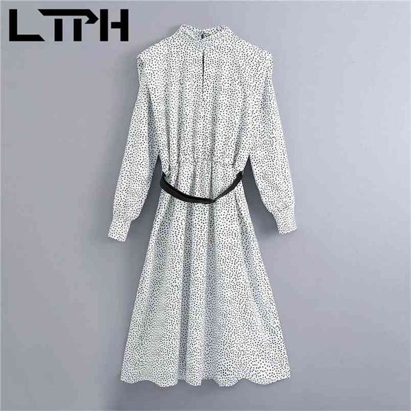 ltph fresh elegant long women dress sashes high waist slim dot print vintage large swing a-line dresses spring summer 210423, Black;white
ltph fresh elegant long women dress sashes high waist slim dot print vintage large swing a-line dresses spring summer 210423, Black;white