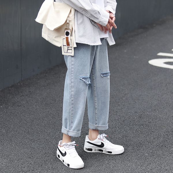 ripped jeans mens fashion washed retro casual hole jeans pants men streetwear wild loose hip hop denim trousers mens s-2xl, Blue
ripped jeans mens fashion washed retro casual hole jeans pants men streetwear wild loose hip hop denim trousers mens s-2xl, Blue