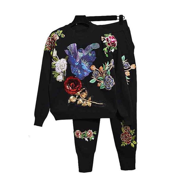 women's tracksuits autumn 2 piece of feminine fashion sequins flowers long sleeve nightgown + small feet suit pants two sets ladies h71, Gray
women's tracksuits autumn 2 piece of feminine fashion sequins flowers long sleeve nightgown + small feet suit pants two sets ladies h71, Gray