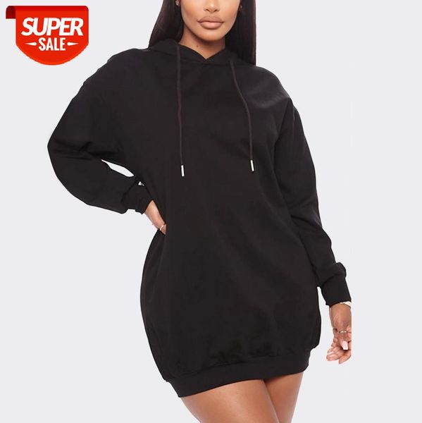 2020 autumn solid color long pullover classic wild long sleeve drawstring hooded fitting casual sweatshirts for women ladies #mh2j, Black
2020 autumn solid color long pullover classic wild long sleeve drawstring hooded fitting casual sweatshirts for women ladies #mh2j, Black