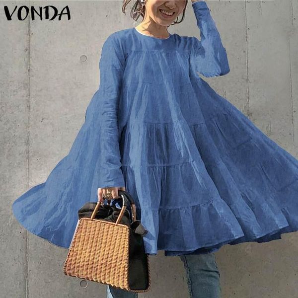 women demin dress sundress behemian long sleeve mini 2021 vonda spring autumn robe femme plus size vestidos s-5xl casual dresses, Black;gray
women demin dress sundress behemian long sleeve mini 2021 vonda spring autumn robe femme plus size vestidos s-5xl casual dresses, Black;gray