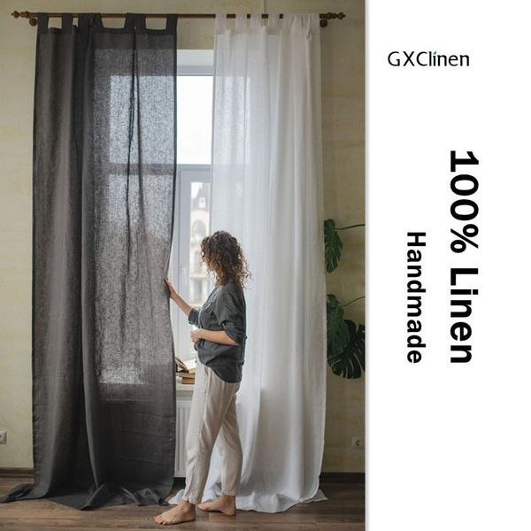 natural linen tab window curtain panel flax curtains white gray drape semi-sheer 1pc & drapes
natural linen tab window curtain panel flax curtains white gray drape semi-sheer 1pc & drapes