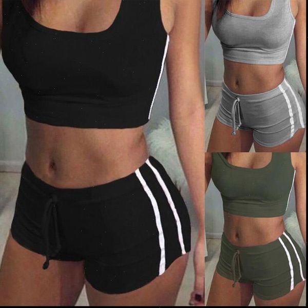summet two piece set womens tracksuits tracksuit sports sleeveless crop shorts work out gym fitness 2pcs outfits, Gray
summet two piece set womens tracksuits tracksuit sports sleeveless crop shorts work out gym fitness 2pcs outfits, Gray