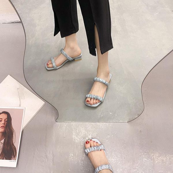 slippers shoes woman's slides square toe fashion 2021 flat block luxury scandals rome pu hoof heels female c, Black
slippers shoes woman's slides square toe fashion 2021 flat block luxury scandals rome pu hoof heels female c, Black