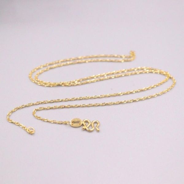 chains real pure 999 24k yellow gold chain 1.1mm width hinge link necklace / 2.5g/18inch women lucky gift, Silver
chains real pure 999 24k yellow gold chain 1.1mm width hinge link necklace / 2.5g/18inch women lucky gift, Silver