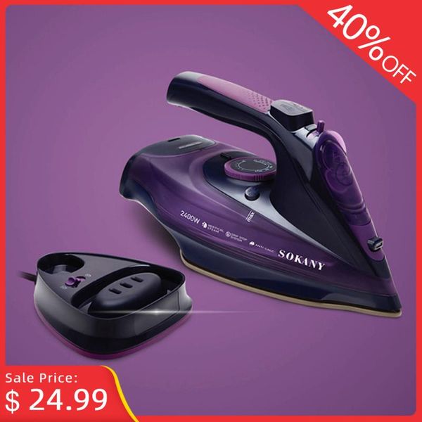 laundry appliances sokany 2400w/360ml steam iron 5 speeds adjustable cordless charging portable clothes ironing steamer ceramic soleplate
laundry appliances sokany 2400w/360ml steam iron 5 speeds adjustable cordless charging portable clothes ironing steamer ceramic soleplate