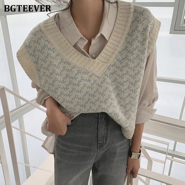 sweaters 2021 chic sleeveless sweater vest for women v-neck casual loose ladies knitwear autumn new knitted jumpers 6ccw, White;black
sweaters 2021 chic sleeveless sweater vest for women v-neck casual loose ladies knitwear autumn new knitted jumpers 6ccw, White;black