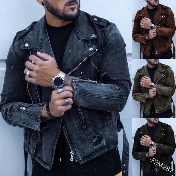 men's jackets fashion men slim fit jaqueta masculino 2021 spring zipper solid motorcycle full sleeve cappotto uomo stylish, Black;brown
men's jackets fashion men slim fit jaqueta masculino 2021 spring zipper solid motorcycle full sleeve cappotto uomo stylish, Black;brown
