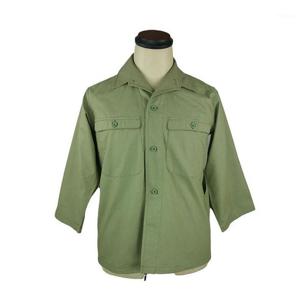 men's dress shirts wwii janpanese army ija tropics 2/3 sleeves shirt light green, White;black 
men's dress shirts wwii janpanese army ija tropics 2/3 sleeves shirt light green, White;black