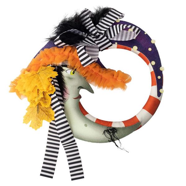 decorative flowers & wreaths halloween wreath front door witch wall hanging ornament
decorative flowers & wreaths halloween wreath front door witch wall hanging ornament