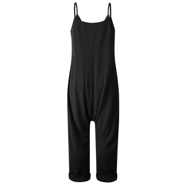 women's jumpsuits & rompers womens plus size overall dungarees jumpsuit casual loose linen sleeveless spaghetti strap backless pocket p, Black;white
women's jumpsuits & rompers womens plus size overall dungarees jumpsuit casual loose linen sleeveless spaghetti strap backless pocket p, Black;white
