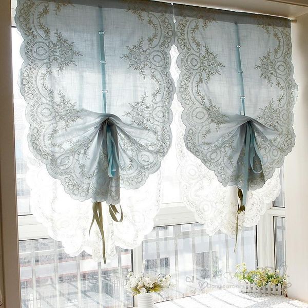 curtain & drapes blue simple european american finished balloon pull fan-shaped roman door partition
curtain & drapes blue simple european american finished balloon pull fan-shaped roman door partition