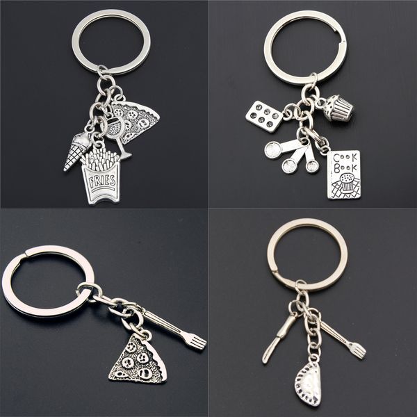 summer pizza ice cream dumpling key chains foodie jewelry creative kitchen tools accessorise frech fries, Silver
summer pizza ice cream dumpling key chains foodie jewelry creative kitchen tools accessorise frech fries, Silver