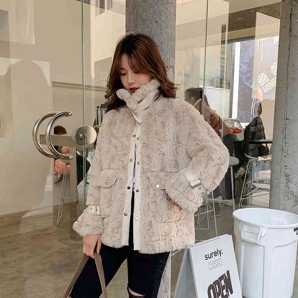 jacket korean winter warm ffy faux coats jackets female covered button furry fake lamb fur outwear ladies casual loose overcoat, Black;brown
jacket korean winter warm ffy faux coats jackets female covered button furry fake lamb fur outwear ladies casual loose overcoat, Black;brown
