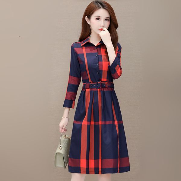 casual dresses women's dress autumn spring fashion elegant plaid wrist-sleeve sashes slim waist female red green vrxp, Black;gray
casual dresses women's dress autumn spring fashion elegant plaid wrist-sleeve sashes slim waist female red green vrxp, Black;gray