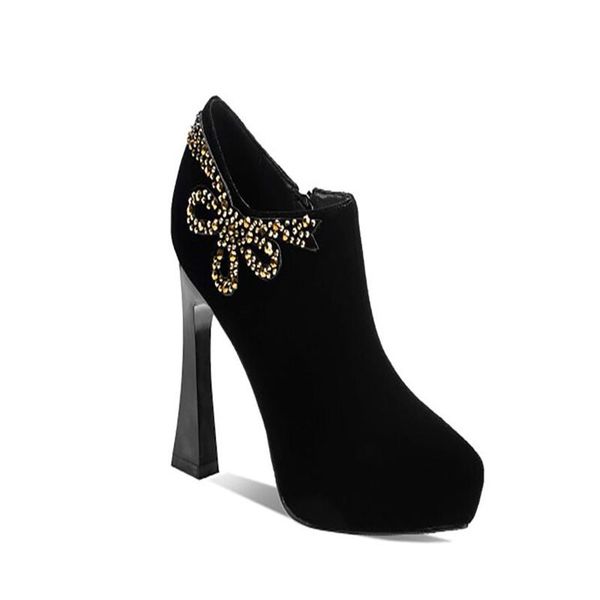 boots s pointed toe chunky high heels back zippers suede ankle for women platform footwear shoes, Black
boots s pointed toe chunky high heels back zippers suede ankle for women platform footwear shoes, Black