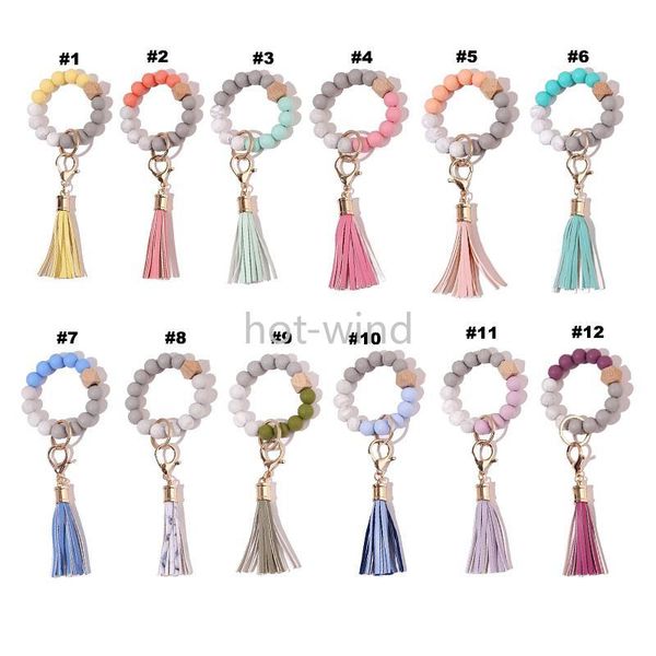 new silicone beaded bangle keychain with tassel for women party favor, wristlet key ring bracelet fy2981 ee
new silicone beaded bangle keychain with tassel for women party favor, wristlet key ring bracelet fy2981 ee
