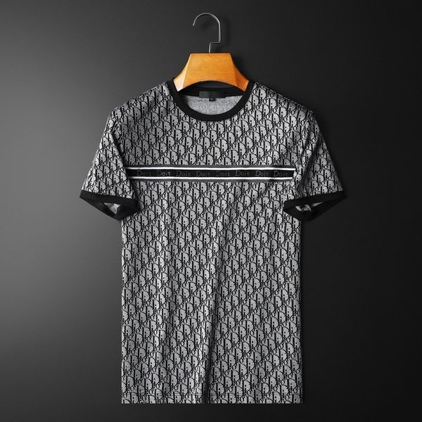 fashion t shirts men's short sleeve round neck high end double mercerized jacquard 2021 summer half, White;black
fashion t shirts men's short sleeve round neck high end double mercerized jacquard 2021 summer half, White;black