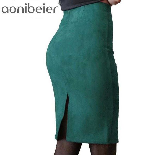 women suede solid color pencil female autumn winter high waist bodycon vintage split thick stretchy skirts 210604, Black
women suede solid color pencil female autumn winter high waist bodycon vintage split thick stretchy skirts 210604, Black