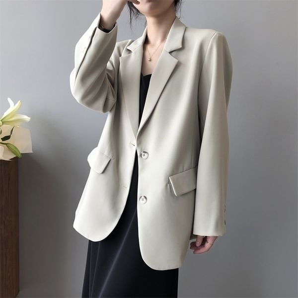 casual coat women's 2021 spring and autumn new korean loose shoulder pad british western style suit top, Black
casual coat women's 2021 spring and autumn new korean loose shoulder pad british western style suit top, Black