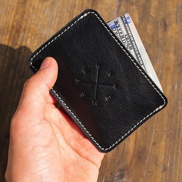 genuine leather small wallet vintage vegetable tanned thin men's business birthday gift wallets1, Red;black
genuine leather small wallet vintage vegetable tanned thin men's business birthday gift wallets1, Red;black