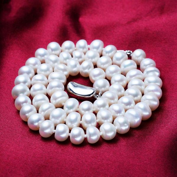 pendant necklaces natural freshwater pearl hoe round necklace 7-10mm flawless beads silver color buckle beautiful women jewelry party holida
pendant necklaces natural freshwater pearl hoe round necklace 7-10mm flawless beads silver color buckle beautiful women jewelry party holida