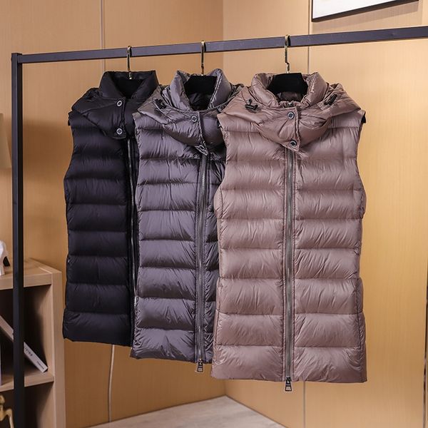 lightweight slim-fit slimming hooded elegant down vest eu and south korea high-end autumn and winter new womens down jacket vest, Black
lightweight slim-fit slimming hooded elegant down vest eu and south korea high-end autumn and winter new womens down jacket vest, Black