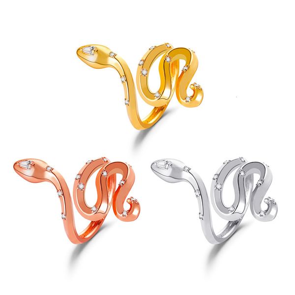 love ring rose gold silver color cz snake for women adjustable finger jewelry, Slivery;golden
love ring rose gold silver color cz snake for women adjustable finger jewelry, Slivery;golden