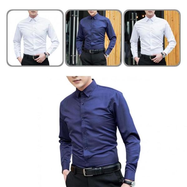 men's casual shirts terrific shirt buttons cuff skin-friendly winter single-breasted lapel men, White;black
men's casual shirts terrific shirt buttons cuff skin-friendly winter single-breasted lapel men, White;black