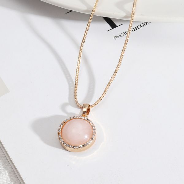 exquisite natural stone pendant lapis lazuli turquoise pink rose quartz chakra healing gold snake chain necklace for women jewelry, Silver
exquisite natural stone pendant lapis lazuli turquoise pink rose quartz chakra healing gold snake chain necklace for women jewelry, Silver