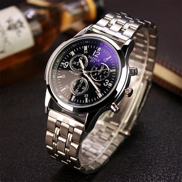 wristwatches yazole men watches silver steel fashion simulate three eyes classic business male clock luminous calendar quartz, Slivery;brown
wristwatches yazole men watches silver steel fashion simulate three eyes classic business male clock luminous calendar quartz, Slivery;brown
