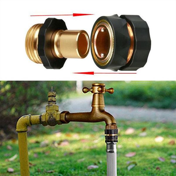 2pcs 3/4" thread garden quick connector brass water gun joints washing machine adapter irrigation fittings hose watering equipments
2pcs 3/4" thread garden quick connector brass water gun joints washing machine adapter irrigation fittings hose watering equipments