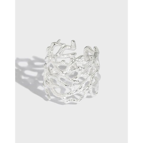 gold authentic s925 sterling silver fine jewelry white/gold irregular hollow twig branch tree long ring adjust tlj1468 cluster rings, Golden;silver
gold authentic s925 sterling silver fine jewelry white/gold irregular hollow twig branch tree long ring adjust tlj1468 cluster rings, Golden;silver