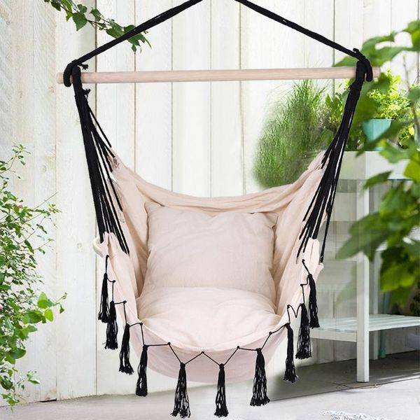 camp furniture indoor outdoor swing tassels hammock hanging chair for garden patio nordic style comfortable cotton fabric
camp furniture indoor outdoor swing tassels hammock hanging chair for garden patio nordic style comfortable cotton fabric