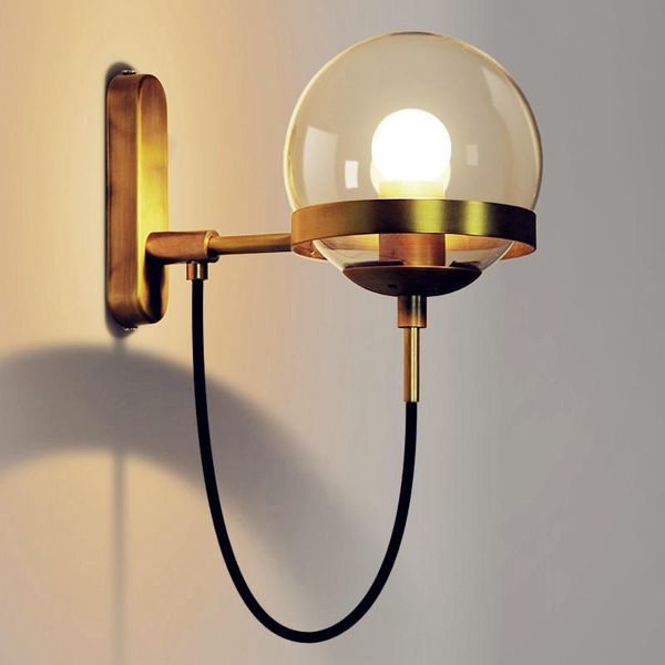 nordic modern led wall lamp bathroom bedroom copper glass ball vintage lights wandlamp sconces arandela stair light
nordic modern led wall lamp bathroom bedroom copper glass ball vintage lights wandlamp sconces arandela stair light