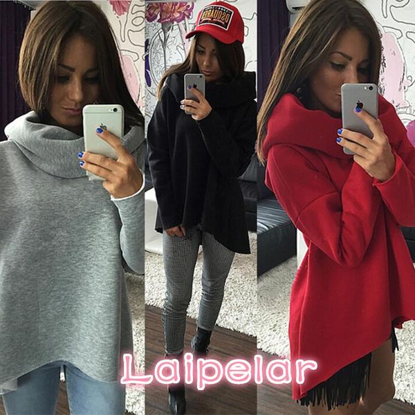 women's hoodies & sweatshirts laipelar women christmas clothes winter autumn scarf collar long sleeve fashion casual rough pullovers s-, Black
women's hoodies & sweatshirts laipelar women christmas clothes winter autumn scarf collar long sleeve fashion casual rough pullovers s-, Black