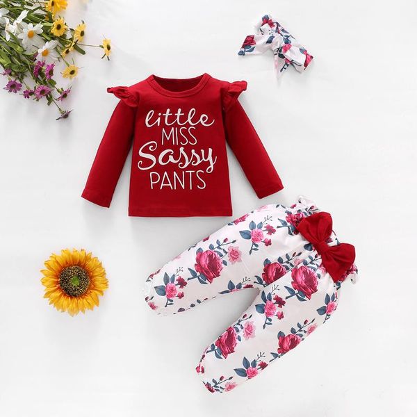 6m-4t toddler baby girl spring clothes set letter print ruffler + bow floral flower pants outfits clothing sets, White
6m-4t toddler baby girl spring clothes set letter print ruffler + bow floral flower pants outfits clothing sets, White