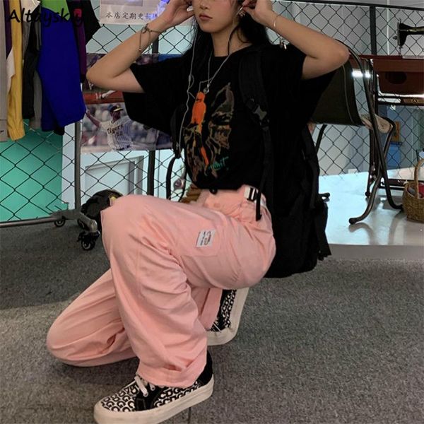 women's pants & capris cargo womens loose harajuku high waist couple bf oversize streetwear full length 2021 autumn pink female trouser, Black;white
women's pants & capris cargo womens loose harajuku high waist couple bf oversize streetwear full length 2021 autumn pink female trouser, Black;white