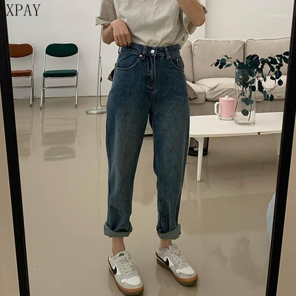 women's jeans vintage high waist for women 2021 summer denim pants full length mom harem vaqueros mujer, Blue
women's jeans vintage high waist for women 2021 summer denim pants full length mom harem vaqueros mujer, Blue