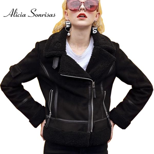 faux sheepskin coat women suede jacket short fur korean lamb locomotive fashion warm leather js3001 211215, Black
faux sheepskin coat women suede jacket short fur korean lamb locomotive fashion warm leather js3001 211215, Black