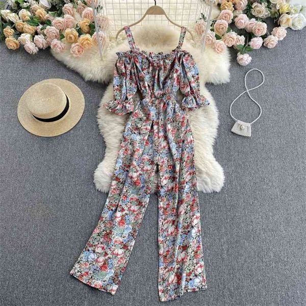 summer sling jumpsuit women's hollow strapless puff sleeve stretch waist thin floral wide-leg pants gk643 210506, Black;white
summer sling jumpsuit women's hollow strapless puff sleeve stretch waist thin floral wide-leg pants gk643 210506, Black;white