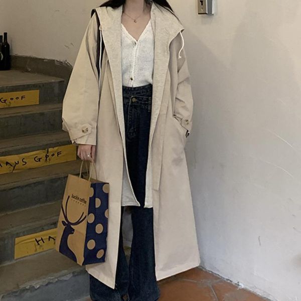 women's trench coats long windbreaker coat fashion winter 2021 design sense detachable hooded loose sleeve wear, Tan;black
women's trench coats long windbreaker coat fashion winter 2021 design sense detachable hooded loose sleeve wear, Tan;black