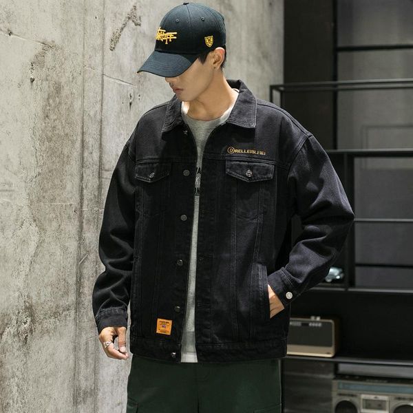 men's jackets oversized denim jacket fashion label loose european and american street spring autumn korean ins man, Black;brown
men's jackets oversized denim jacket fashion label loose european and american street spring autumn korean ins man, Black;brown