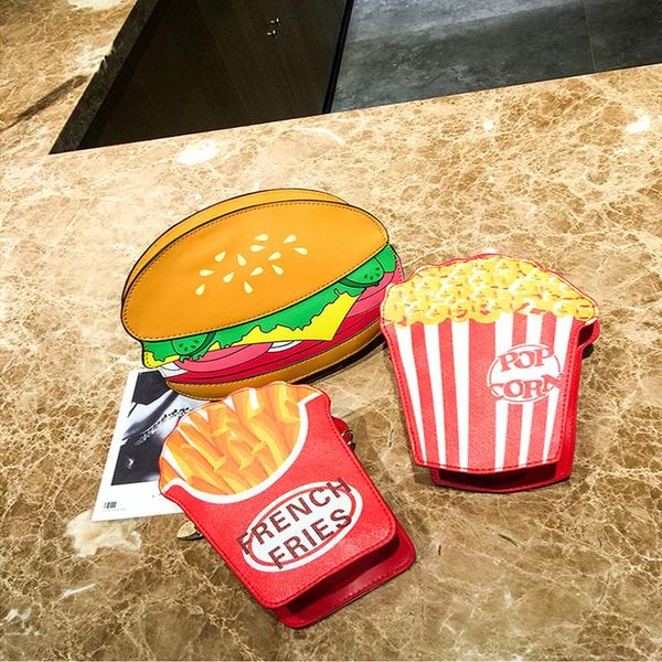 evening bags hamburger fries popcorn crossbody handbag women famous brands chain shoulder bag fashion 3d printed leather lady purses
evening bags hamburger fries popcorn crossbody handbag women famous brands chain shoulder bag fashion 3d printed leather lady purses