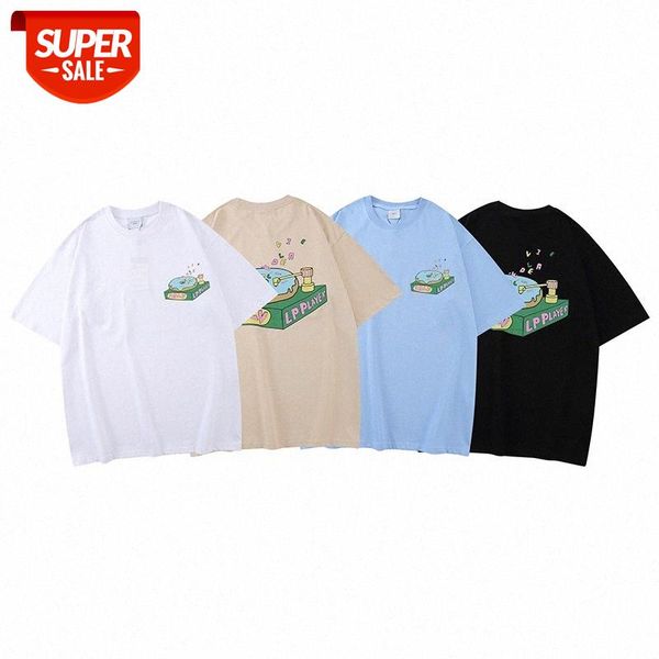 adl summer korean version of the round neck cute little butter record player donuts loose lovers printing foam #i45g, White;black
adl summer korean version of the round neck cute little butter record player donuts loose lovers printing foam #i45g, White;black