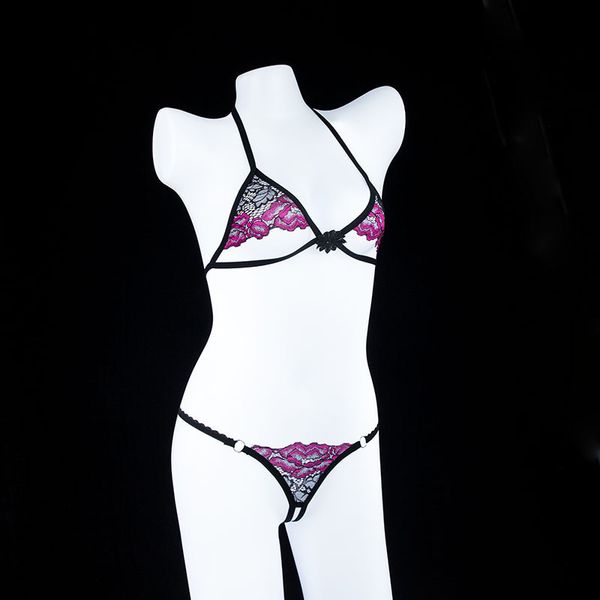 new embroidery lace transparent ultra thin bandage underwear bra thong three-point suit for women, Black;white
new embroidery lace transparent ultra thin bandage underwear bra thong three-point suit for women, Black;white