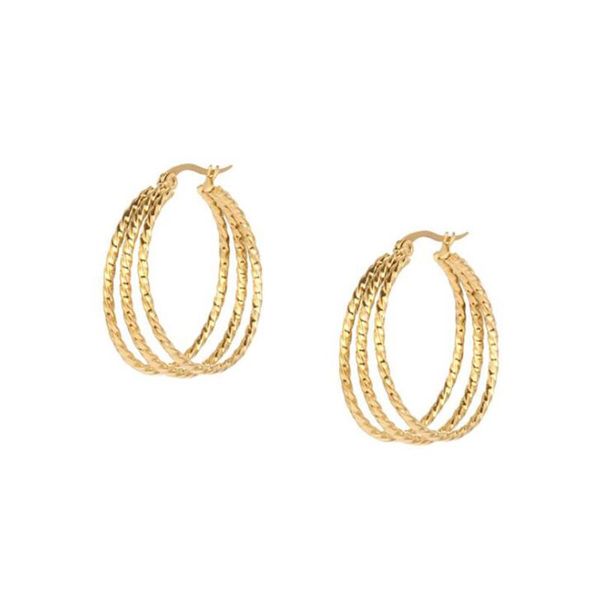 hoop & huggie stainless steel gold exaggeration women big earrings jewelry gift rope twist multilayer africa gifts, Golden;silver
hoop & huggie stainless steel gold exaggeration women big earrings jewelry gift rope twist multilayer africa gifts, Golden;silver