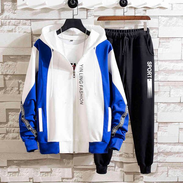 men's tracksuits tracksuit men sets south korean spring hoodie suit fashion casual sportswear sweatshirts+pants jogger sweatsuits, Gray
men's tracksuits tracksuit men sets south korean spring hoodie suit fashion casual sportswear sweatshirts+pants jogger sweatsuits, Gray